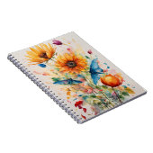 Notitieboek met bloementhema (Rechterzijde)
