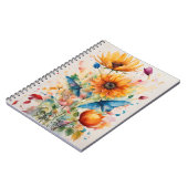 Notitieboek met bloementhema (Linkerzijde)