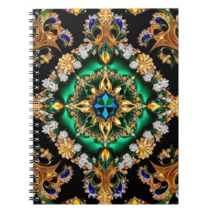 Notitieboek met Braziliaanse kleuren Abstract Desi