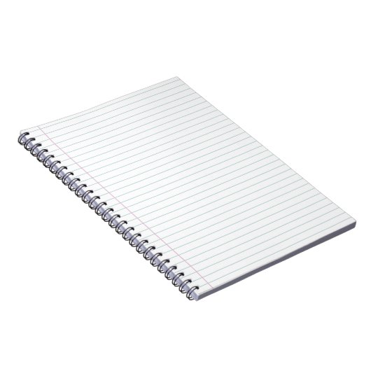 Notitieboek met brede regels (Rechterzijde)