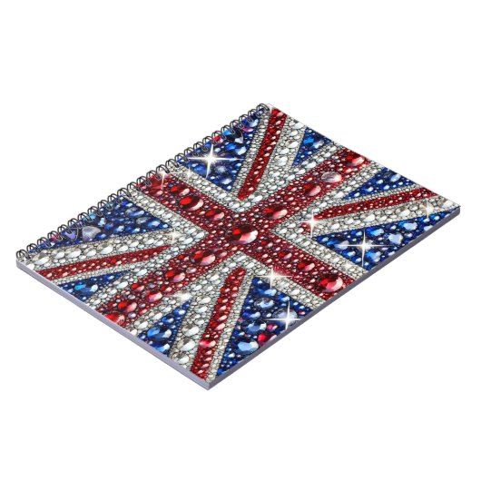 Notitieboek met Britse kleuren Abstract Design (Linkerzijde)