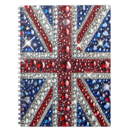 Notitieboek met Britse kleuren Abstract Design