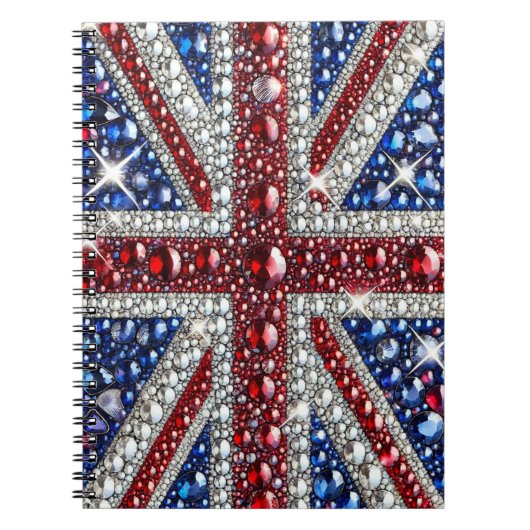 Notitieboek met Britse kleuren Abstract Design (Voorkant)