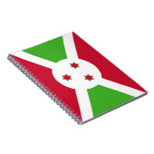 Notitieboek met Burundese vlag (Rechterzijde)