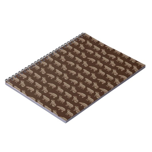 Notitieboek met capybara-patroon (Linkerzijde)