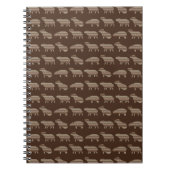 Notitieboek met capybara-patroon (Voorkant)