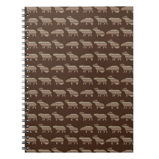 Notitieboek met capybara-patroon (Voorkant)