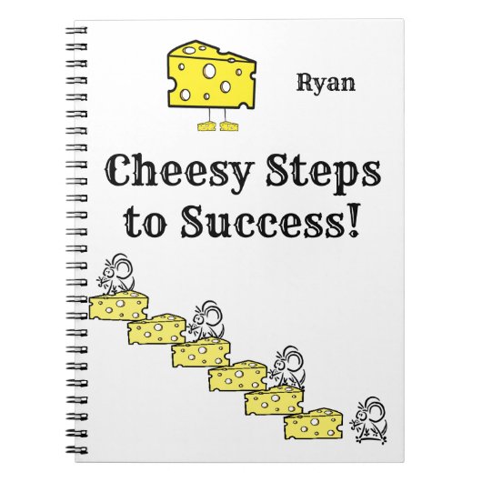 Notitieboek met Cheesy Steps to Success-cadeauverp (Voorkant)