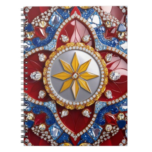 Notitieboek met Colombiaanse kleuren Abstract Desi (Voorkant)