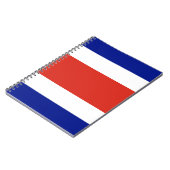 Notitieboek met Costa Ricaanse vlag (Linkerzijde)