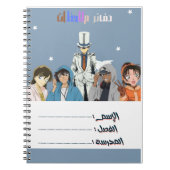 Notitieboek met de detective (Voorkant)