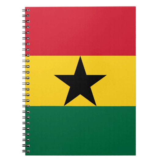 Notitieboek met de Ghanese vlag (Voorkant)