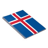 Notitieboek met de IJslandse vlag (Rechterzijde)