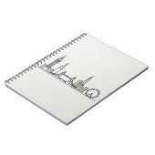 Notitieboek met de skyline van Londen - Minimalist (Linkerzijde)