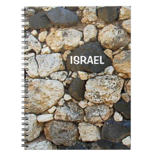 Notitieboek met de Stone Wall in Israël (Voorkant)