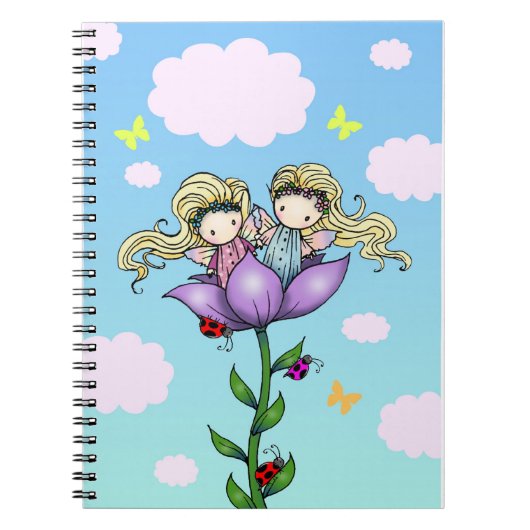 Notitieboek met de Twin Flower Fairies van Molly H (Voorkant)