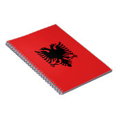 Notitieboek met de vlag van Albanië (Rechterzijde)