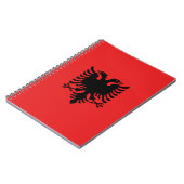 Notitieboek met de vlag van Albanië (Linkerzijde)