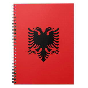 Notitieboek met de vlag van Albanië