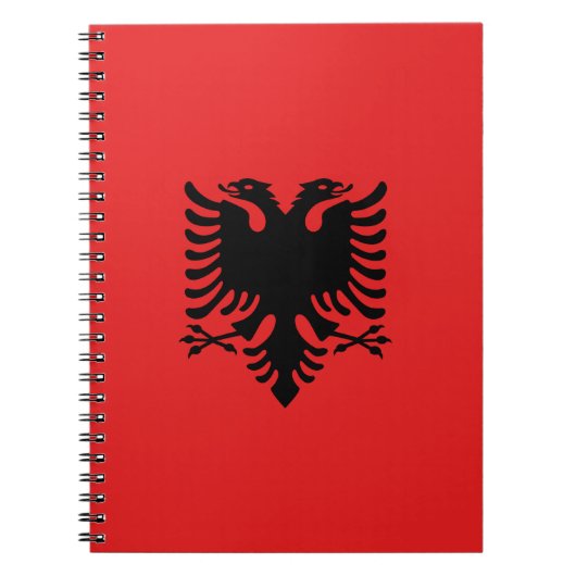 Notitieboek met de vlag van Albanië (Voorkant)