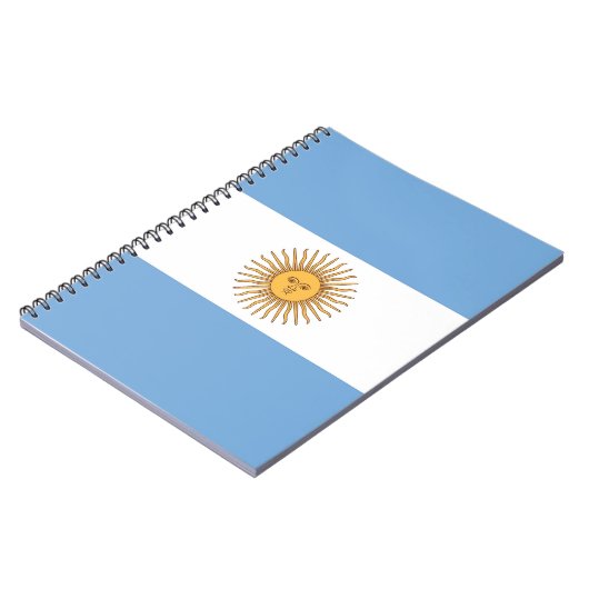 Notitieboek met de vlag van Argentinië (Linkerzijde)