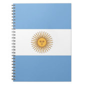 Notitieboek met de vlag van Argentinië (Voorkant)