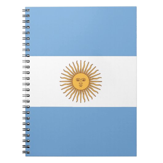 Notitieboek met de vlag van Argentinië (Voorkant)