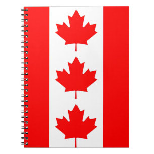 Notitieboek met de vlag van Canada