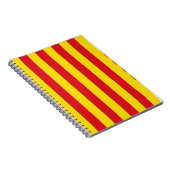 Notitieboek met de vlag van Catalonië (Rechterzijde)