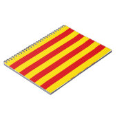 Notitieboek met de vlag van Catalonië (Linkerzijde)
