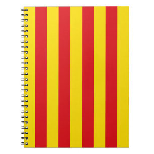 Notitieboek met de vlag van Catalonië