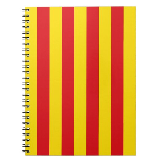Notitieboek met de vlag van Catalonië (Voorkant)