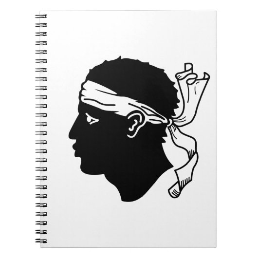 Notitieboek met de vlag van Corsica (Voorkant)