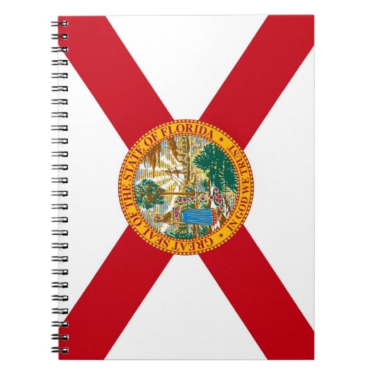 Notitieboek met de vlag van de staat Florida (Voorkant)
