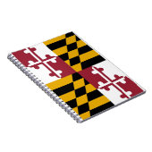 Notitieboek met de vlag van de staat Maryland (Rechterzijde)