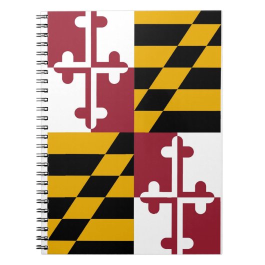 Notitieboek met de vlag van de staat Maryland (Voorkant)