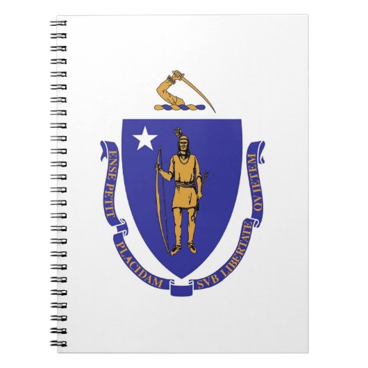 Notitieboek met de vlag van de staat Massachusetts (Voorkant)