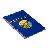 Notitieboek met de vlag van de staat Montana (Rechterzijde)