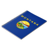 Notitieboek met de vlag van de staat Montana (Linkerzijde)