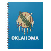 Notitieboek met de vlag van de staat Oklahoma (Voorkant)