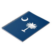 Notitieboek met de vlag van de staat South Carolin (Linkerzijde)