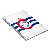 Notitieboek met de vlag van de stad Cincinnati (Rechterzijde)