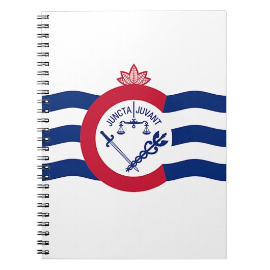 Notitieboek met de vlag van de stad Cincinnati (Voorkant)