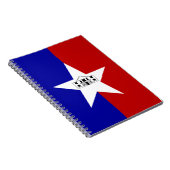 Notitieboek met de vlag van de stad San Antonio (Rechterzijde)