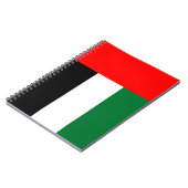 Notitieboek met de vlag van de Verenigde Arabische (Linkerzijde)