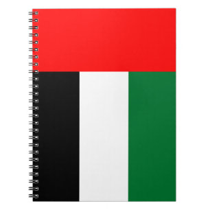 Notitieboek met de vlag van de Verenigde Arabische