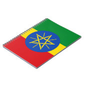 Notitieboek met de vlag van Ethiopië (Linkerzijde)