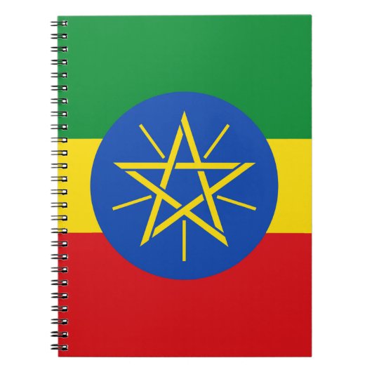 Notitieboek met de vlag van Ethiopië (Voorkant)