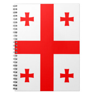Notitieboek met de vlag van Georgië
