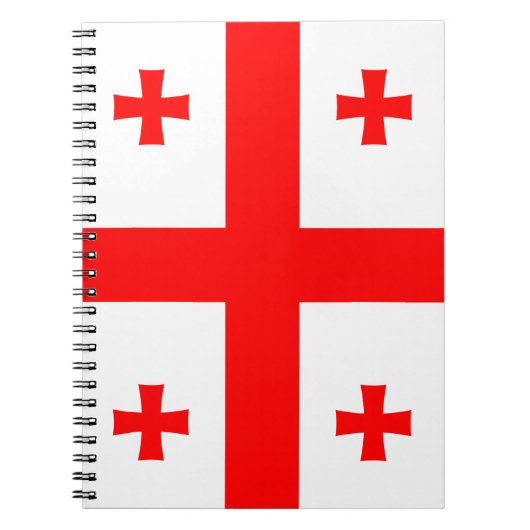 Notitieboek met de vlag van Georgië (Voorkant)